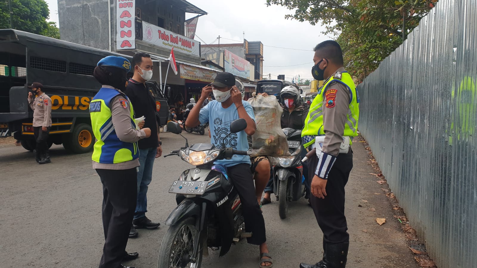 Dukung PPKM Level 3, Polres Banjarnegara Gelar Operasi Yustisi
